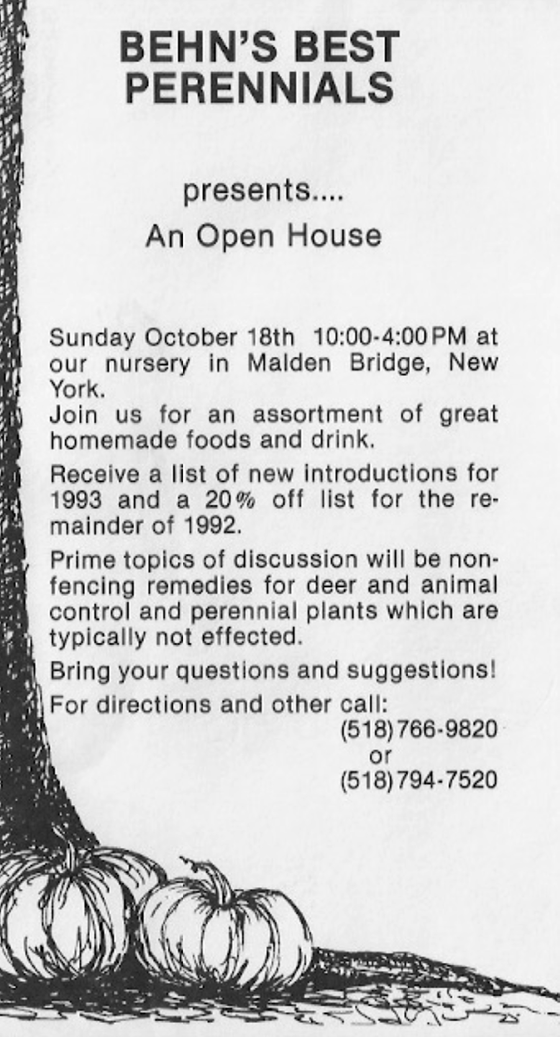 Behn’s Best Perennials News Customer Appreciation Day