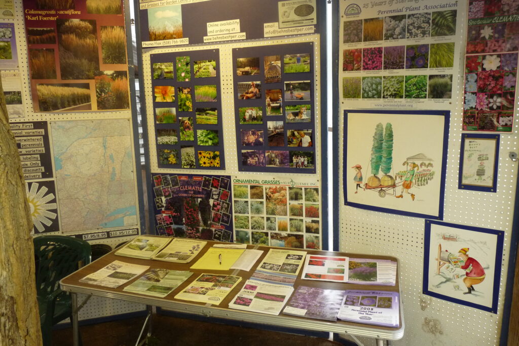 Cutomer Appreciation Trade Show Display with handouts and plant literature